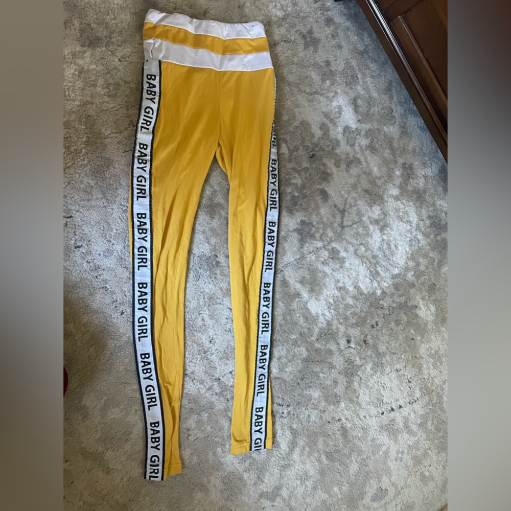 Yellow Baby Girl Leggings